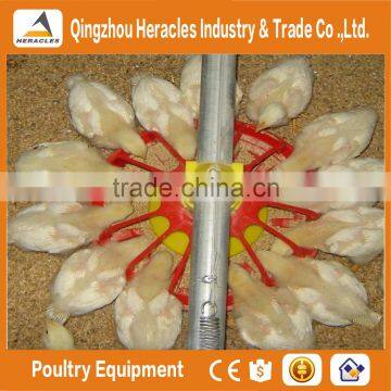 Hot sale in China poultry farming equipmentl -flooring feed pan and drinking nipple