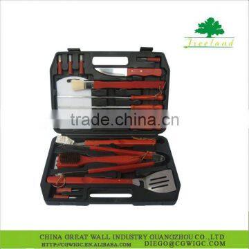 18 Pcs BBQ Tools with Plastic case
