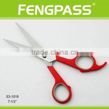 S3-1018 7-1/2" Inch 2CR13 Stainless Steel With PP Handle Professional Hair Salon Scissors For Hair Cut Design Barber Scissors photo-2