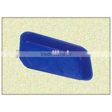 Carbon steel magnetic parts tray covered with rubber