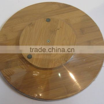 bamboo lazy susan, turnable tray, rotating tray