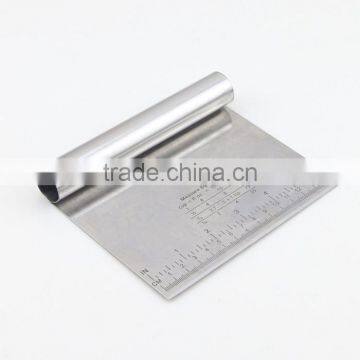 Hot Sale Stainless Steel Polished Dough Cutter Chopper Multipurpose Scraper Kitchen Tool photo-5