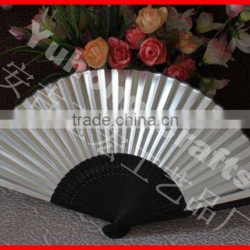 Japanese Gold and Silver Color Bamboo Paper Fan Promotionally photo-4