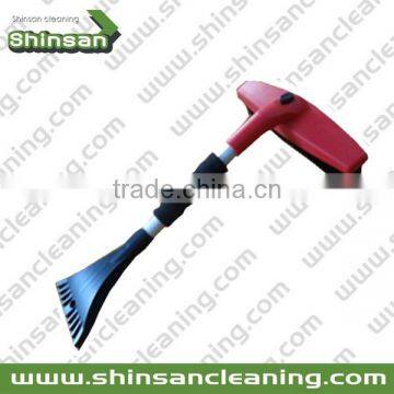 2017 hot selling telescopic snow brush with ice scraper/ice snow scraper for car window/car ice scraper with brush