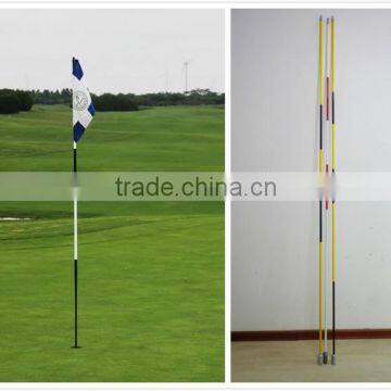 Factory Supplied 229cm 243cm Fiberglass Golf Tournament Flag Pole With Root photo-3