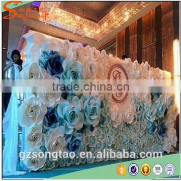 10SQM Fake Flower White Flower Artificial Flower Wall for Wedding Decoration photo-6