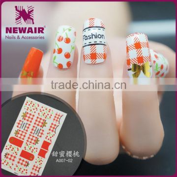 New Air French Fresh Style Nail Art Sticker Colorful Shining Transfer Nail decal/wraps