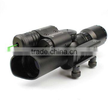 Tactical Compact 1.5-5X32 Riflescope Red/green Illuminated Mil-Dot Reticle With Side Attached Green Laser Scope Combo photo-4