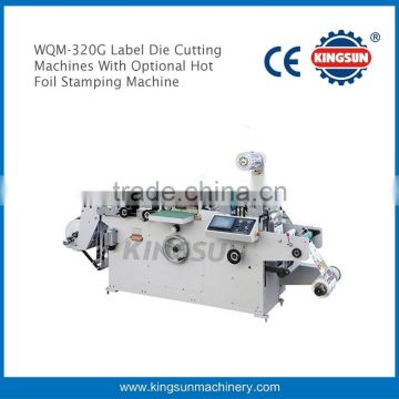 WQM-320G Automatic Label Die Cutting Machines with optional hot foil stamping device