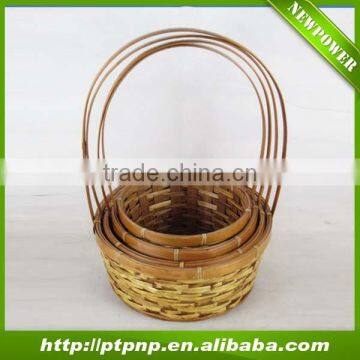 Cheap Natural Chinese antique storage bamboo basket