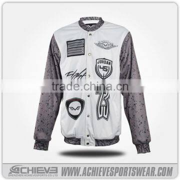 Digital printing custom baseball jacket sublimation printing baseball pant