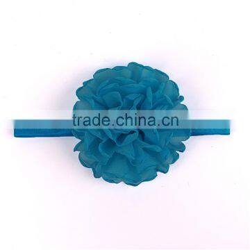 Wholesale White Chiffon Children Elastic Hariband Baby Headband photo-2