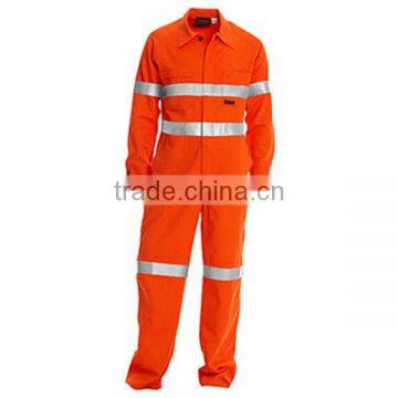 100%cotton Flame Retardant Coverall with 3M reflective tape