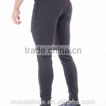 2017 Hot Sale Mens Jogger Pants Paneled Charcoal Blank Joggers Tapered Joggers OEM Gym Sweatpants photo-3