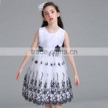 New Arrival Kids Embroidered Dress Latest Party Wear Dresses for Girls#L9056 photo-4