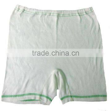 50% Polyester & 50% Cotton (1x1 Rib) Short Pants (White Bleached) photo-2