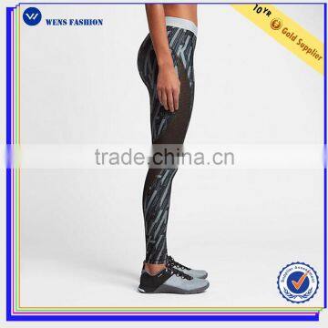 Graphic Polyester /spandex Training Tights Woman Legging Pants photo-2