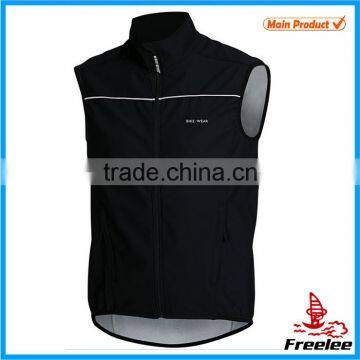 2015 Fashion Black Biking Vest, Biker Wear Cycling Vest Mens