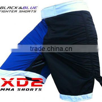 Fight Shorts MMA Grappling Short Kick Boxing Blue/Black