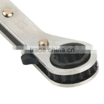 1Pc 10x12mm Useful Metric Offset Double Ring Wrench Spanner Reversible Ratchet Handle Wrench Metric Hand Tools Free Shipping photo-3