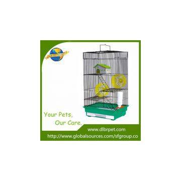 Flat top design wire iron three-store hamster cage,factory supply.