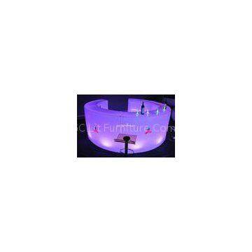 Remote control LED round bar counter / LED wine display table