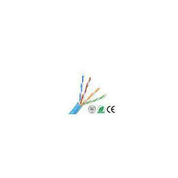 RoHS CE ISO Cat5e UTP Cable Standard Network PE Insulation Blue