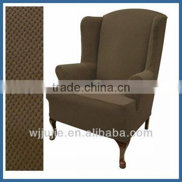 Stretch pique wing chair covers