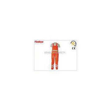 Customized Anti Shrink Plus Size Coverall Uniforms Hi Visibility Clothing