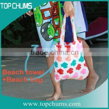 Multipurpose All in one towel beach tote bag