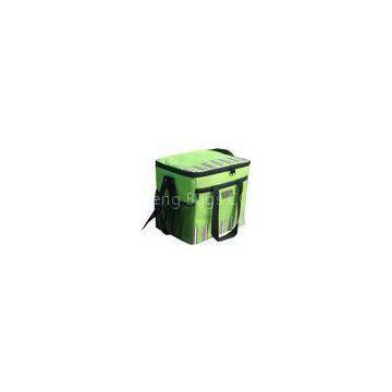 Green Large Insulated Cooler Bags for Food , 600D Polyester Material