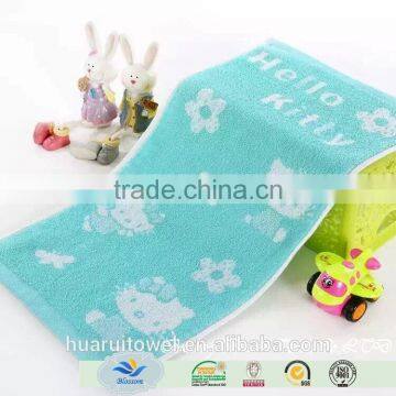 china wholesale good looking cartoon jacquard 100% cotton small face towels