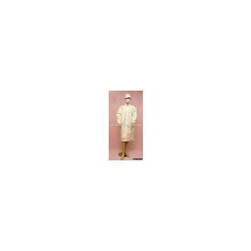 Microporous film laminate visitor coat