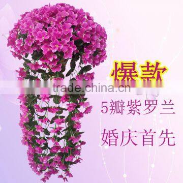 Artificial flower Wisteria basket hanging wedding decorations flowers violet simulation simulation flower vine