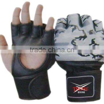 Maya Hide Leather Grappling MMA Gloves UFC Cage Fighting Sparring Glove Training T7