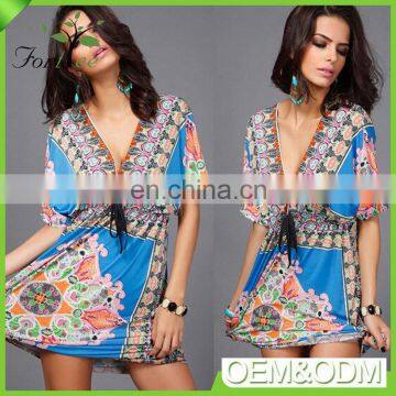 Wholesale new design fashionable sexy ladies swimwear beach dress