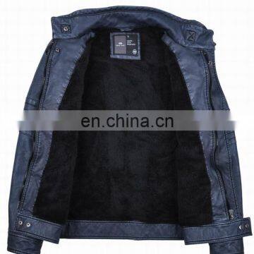 2015 New Model Designer Biker Leather Jacket photo-3