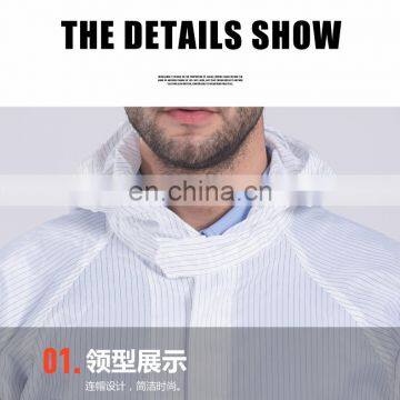 Custom Logo Polyester One-Piece Dust-proof Work Uniform Painted Work Coverall With Hat photo-4