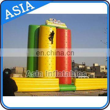 Giant Inflatable Adult Bouncy Castle With Slide Inflatable Rock Climbing Wall With Water Slide