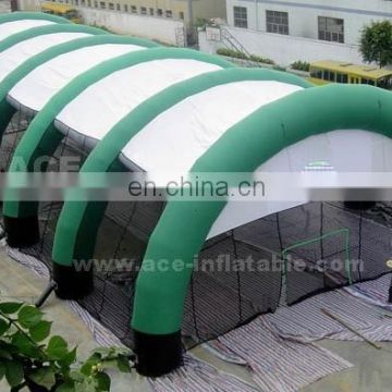 Pop sealed giant inflatable structure tent with netting