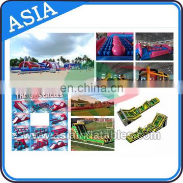 Race Wipeout Course Project For Sale Inflatable Tunnel Obstacle Course