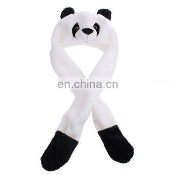 plush panda warm hat plush animal winter hat