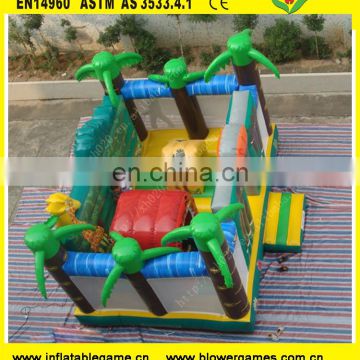 Funny inflatable jungle bouncer house for sale