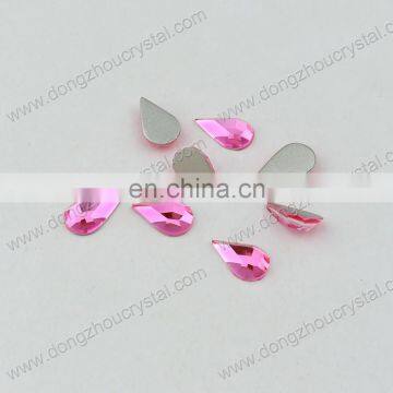 DZ-1003 drop shape flat back crystal fancy stones for jewelry making