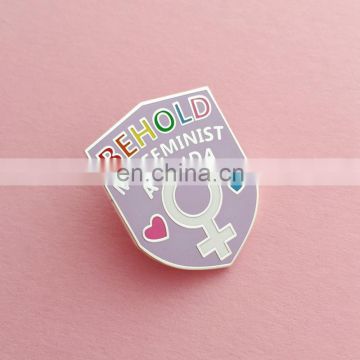 Promotional custom shield enamel lapel pin