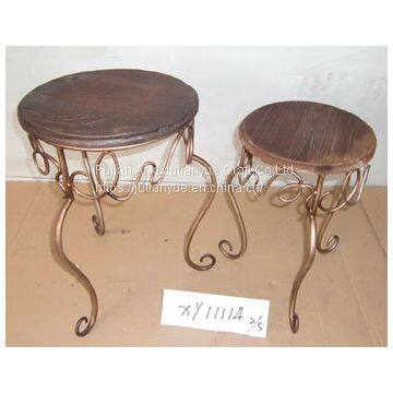 Metal Outdoor Folding Table Coffer Table Round Table photo-5