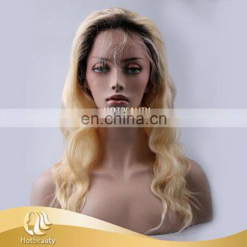 2017 Hot Arrival 100% Raw Human Hair Russian 613# Full Lace Wig Body Wave