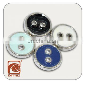 16L - 24L 2 Holes ECO/AZO Friendly ABS Plastic Enamel Button With Painting Oil For Garment Coat, Sweater