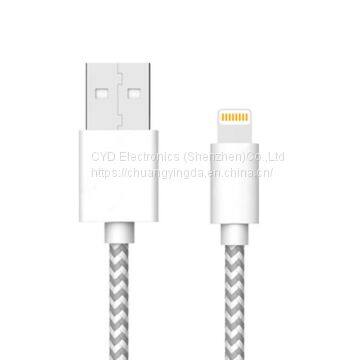 Multi 8-pin USB 2.0 Nylon Braided Cable for iPhone 5S/6/6S Plus Charger and All iOS Systems Devices