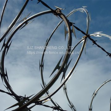 hot dipped galvanized razor barbed wire security fence wire